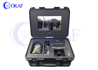 Portable 4G PTZ Kamera, Remote Nirkabel Surveillance Kamera Suitcase Emergency Command System Terminal
