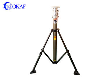 30kg Head Load Telescopic Kamera Tiang kapal / tripod Tiang kapal 6r / Min Rotation With Lock