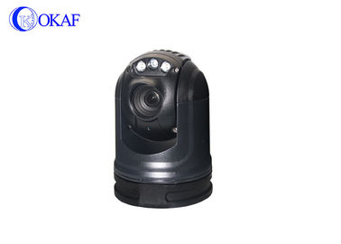 Kamera 360 Derajat Dipasang Kendaraan Ptz, IP66 Black Ip Dome Camera Kecepatan Tinggi