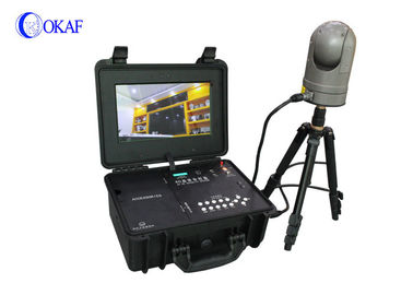 HD 1080P IP Security 4G PTZ Camera Built In Battery Deployment Cepat Dengan Koper