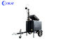 200AH PTZ CCTV Camera Surveillance Trailer Mobile Sentry 6m Telescopic Tiang
