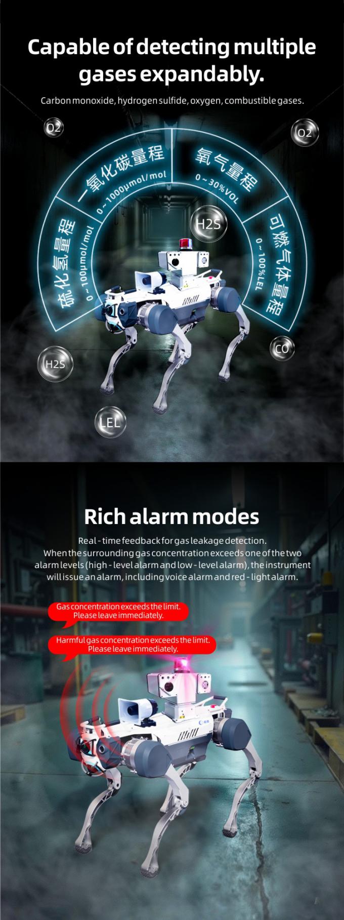 OKAF AI Surveillance Autonomous Security Patrol Robot Industrial Guard Robot Dog Smart Security Robot Berempat 5