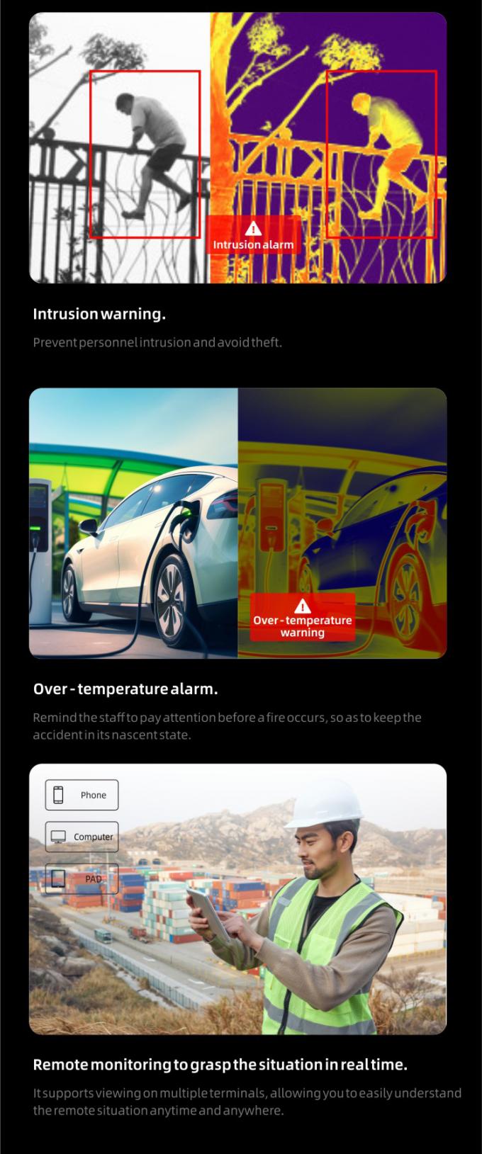 OKAF AI Surveillance Autonomous Security Patrol Robot Industrial Guard Robot Dog Smart Security Robot Berempat 4