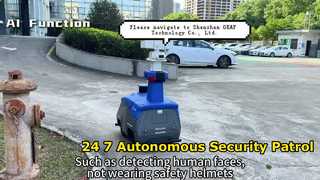 Robot keamanan patroli otonom OK-ROB03