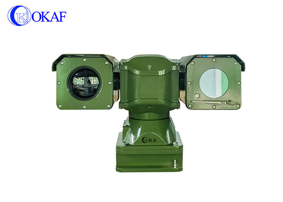 3km 5km Long Range Keamanan Perbatasan Dual Sensor Pencitraan Termal Kamera CCTV PTZ