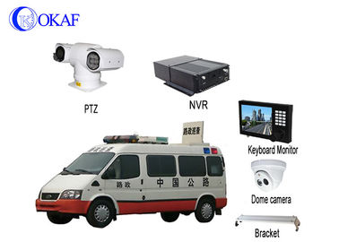 Kendaraan Keamanan Kendaraan Sistem Kamera PTZ Anti - Shake Full HD 1080P Forensic System