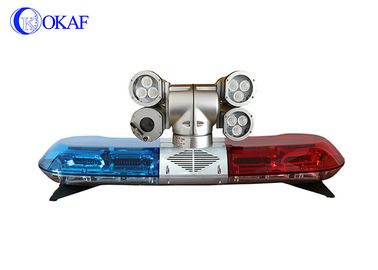 Kendaraan LED lampu bar lampu peringatan darurat PTZ dipasang kamera keamanan