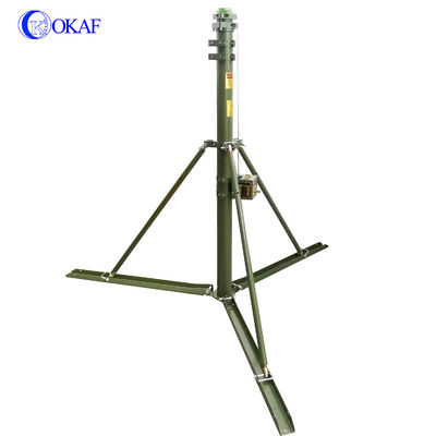 26 kaki 44 lb 8M Telescoping Antenna Mast Dengan Tripod
