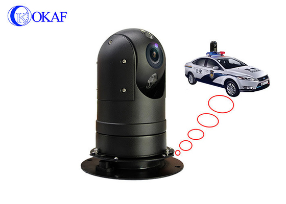 Kamera CCTV Kendaraan Anti Perusak yang dipasang di atap mobil Kamera PTZ 1080P 20x zoom optik