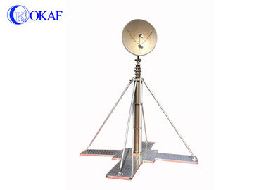 Telescopic Mast Pole, Telescoping Mast Tripod Bahan paduan aluminium