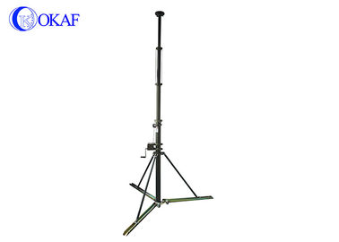 Telescopic Mast Pole 5m Crank Up Komunikasi Menara Tripod Mast