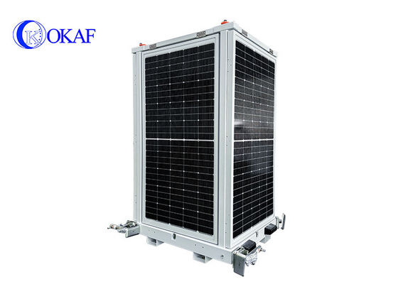OK-Pro9 OKAF 4G WiFi GPS Mobile Solar CCTV Keamanan Menara Keamanan Pemantauan sementara untuk tempat parkir
