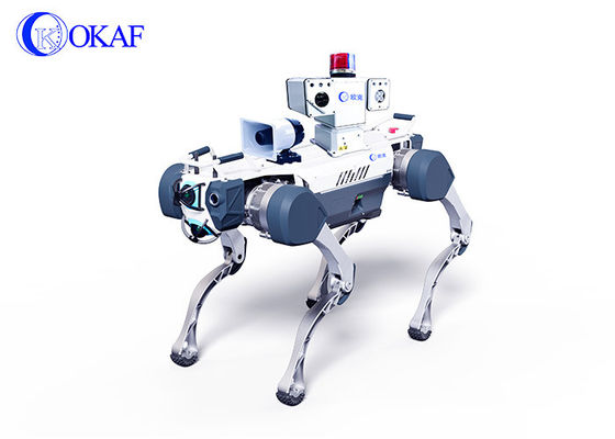 OKAF AI Surveillance Autonomous Security Patrol Robot Industrial Guard Robot Dog Smart Security Robot Berempat