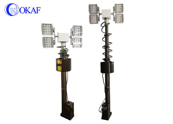 4m/min RS485 48000lm Telescopic Mast Aluminium
