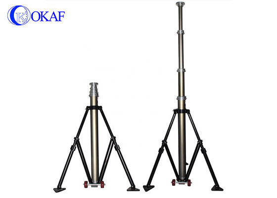 Anodized Aluminium Pneumatic Telescopic Mast 4.2M 5.7M