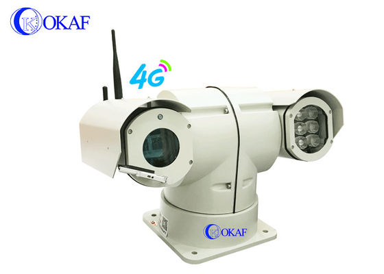 OKAF 4G Anti Shock Kendaraan Atap PTZ IP Kamera RS485 Kontrol