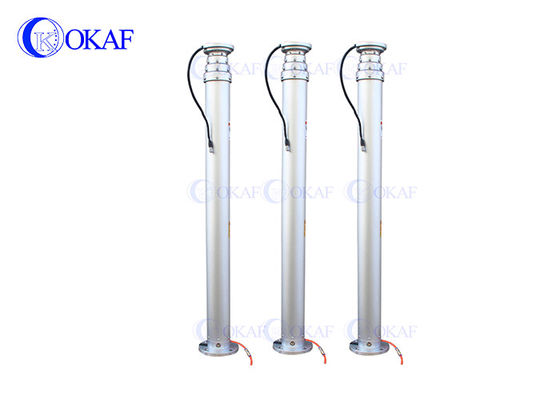 RS485 Alloy Aluminium Telescopic Pole Tinggi ditarik 4,5m 5m