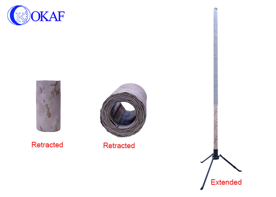 Fleksibel Ringan Portable Telescopic Mast Antenna Mast Pole